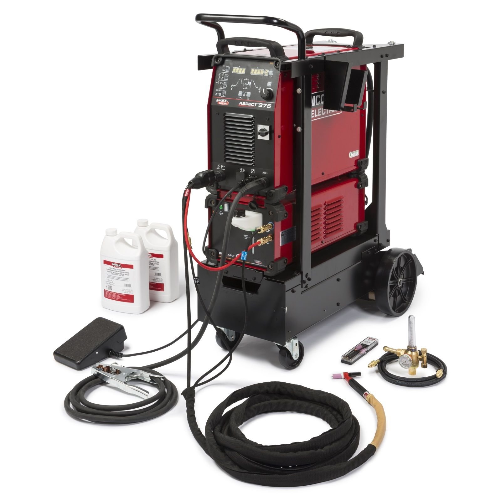 LINCOLN ASPECT 375 READY PAK ACDC TIG WELDER K3946 2 1 1