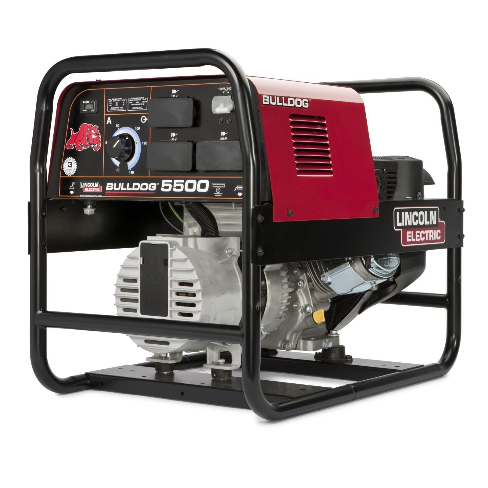 LINCOLN BULLDOG 5500 AC WELDER GENERATOR K2708 2 1 1