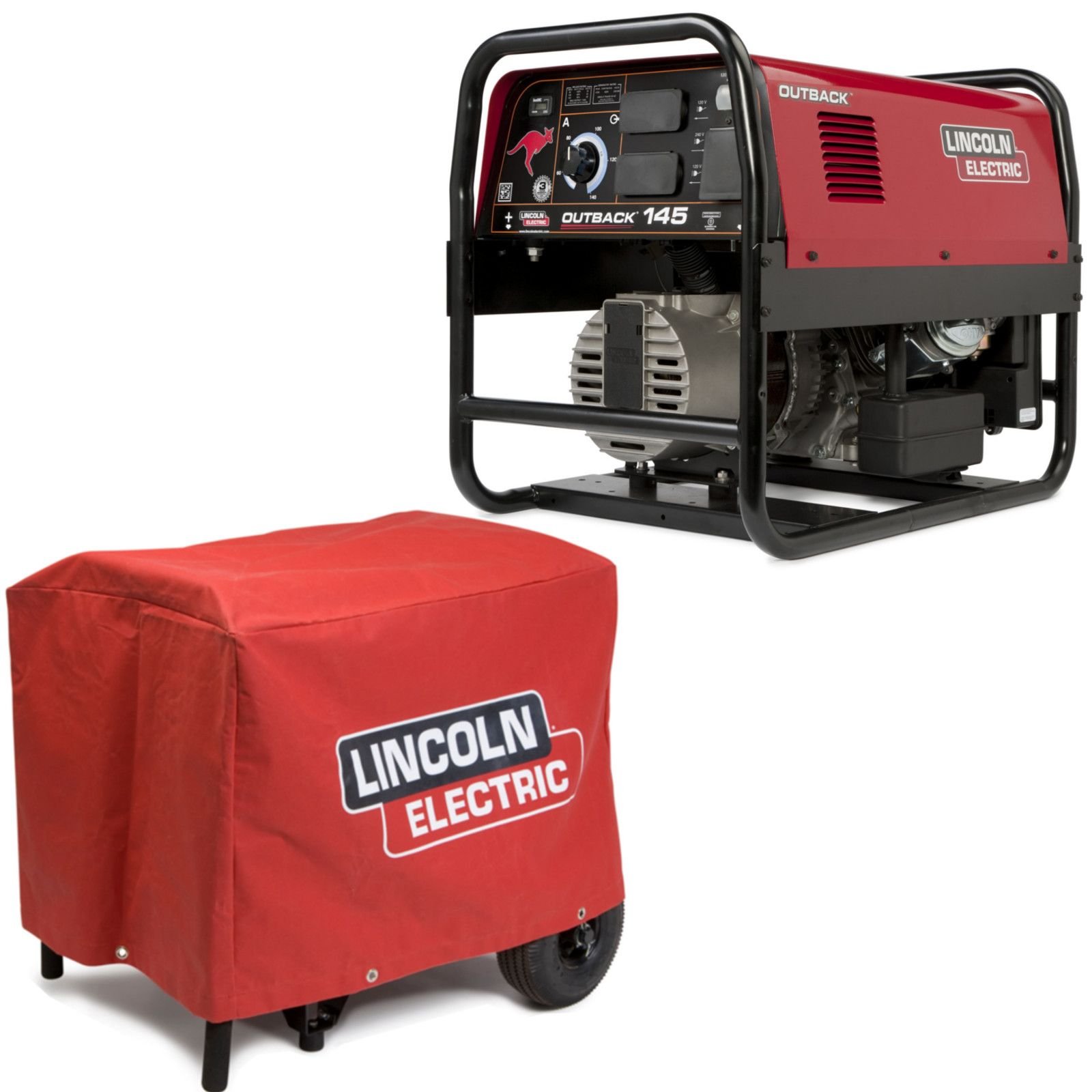 LINCOLN OUTBACK 145 ENGINE WELDER GENERATOR W COVER K2707 2 K2804 1 1 1
