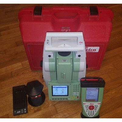 Leica TS12 7 Robotic Total Station Leica CS10 controller and 360 Prism