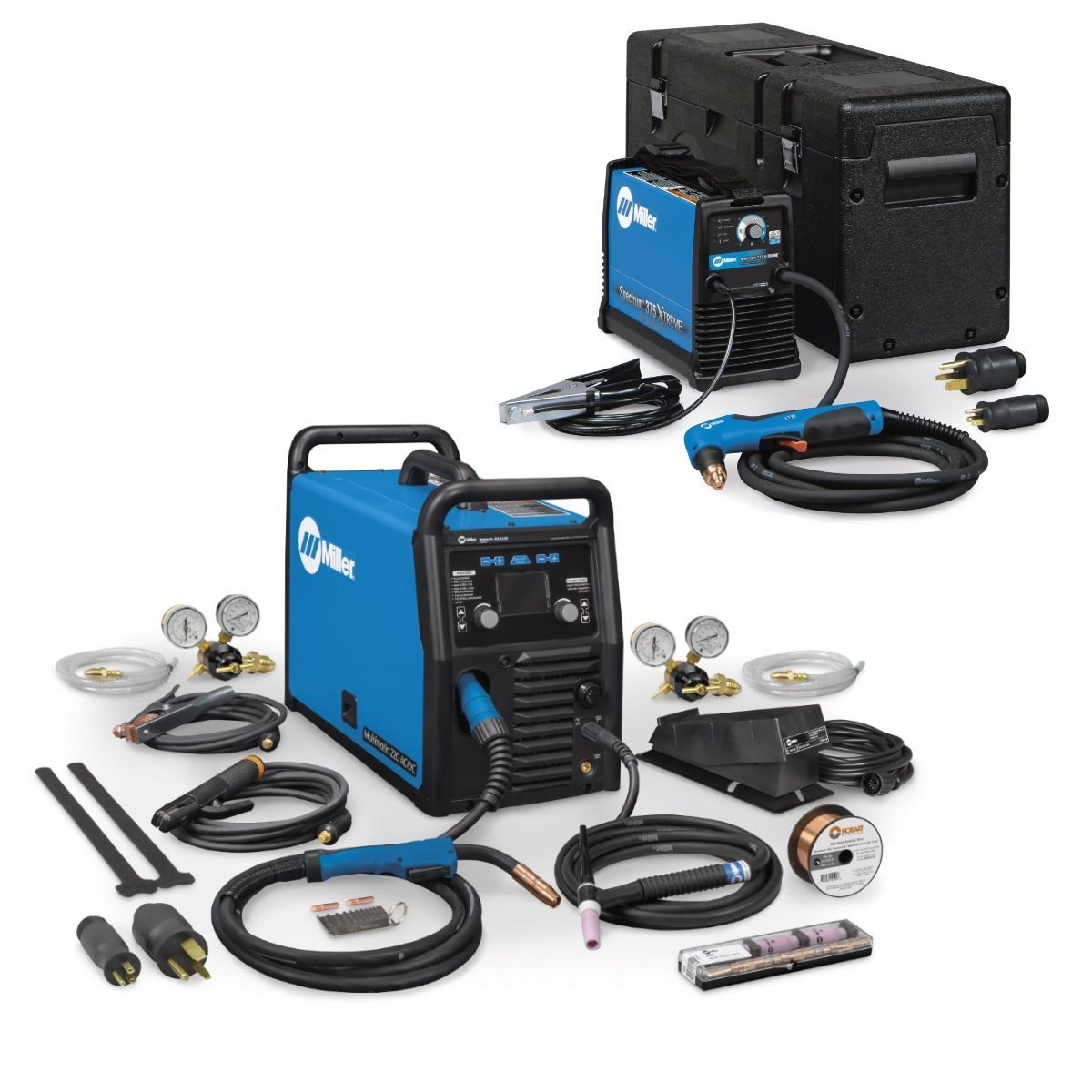 MILLER MULTIMATIC 220 ACDC WELDER SPECTRUM 375 PLASMA CUTTER 907757 907529 1 2